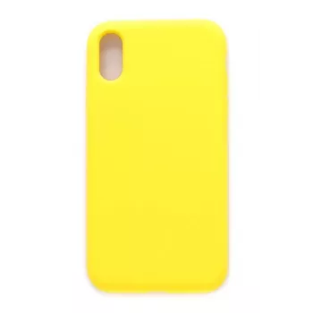 Evelatus Apple iPhone Xs Premium Soft Touch Silikonhülle Hellgelb