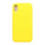 Evelatus Apple iPhone Xs Premium Soft Touch Silikonhülle Hellgelb