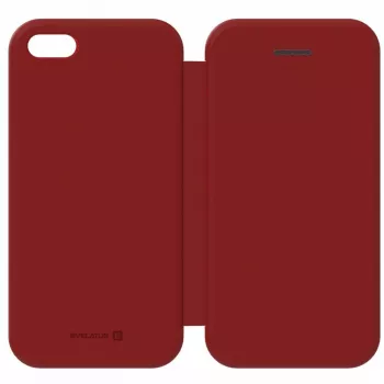 Evelatus Buchhülle für Samsung Galaxy A50 / A30s / A50s, Weinrot