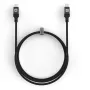 Evelatus Coiled USB-C auf USB-C Kabel 1,2 m 60 W PD geflochten Schwarz