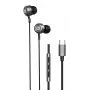 Evelatus Crystal Clear Audio Kopfhörer mit USB-C und Mikrofon Schwarz