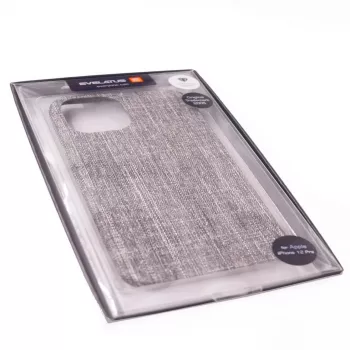 Evelatus Stoffhülle für Apple iPhone 12/12 Pro EFC01 - Schwarz