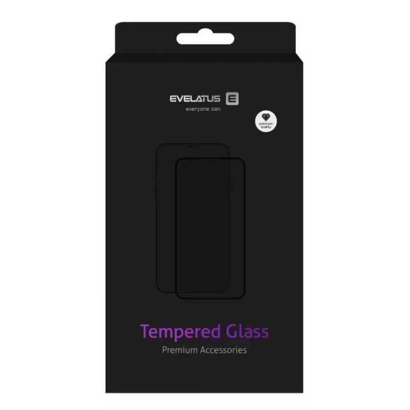 Evelatus Huawei Nova 4 2.5D Full Cover Japan Glue Glass Anti-Static Screen Protector
