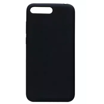 Evelatus Huawei Y6 2018 Nano Silicone Case Soft Touch TPU Schwarz
