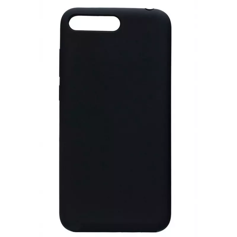 Evelatus Huawei Y6 2018 Nano Silicone Case Soft Touch TPU Schwarz