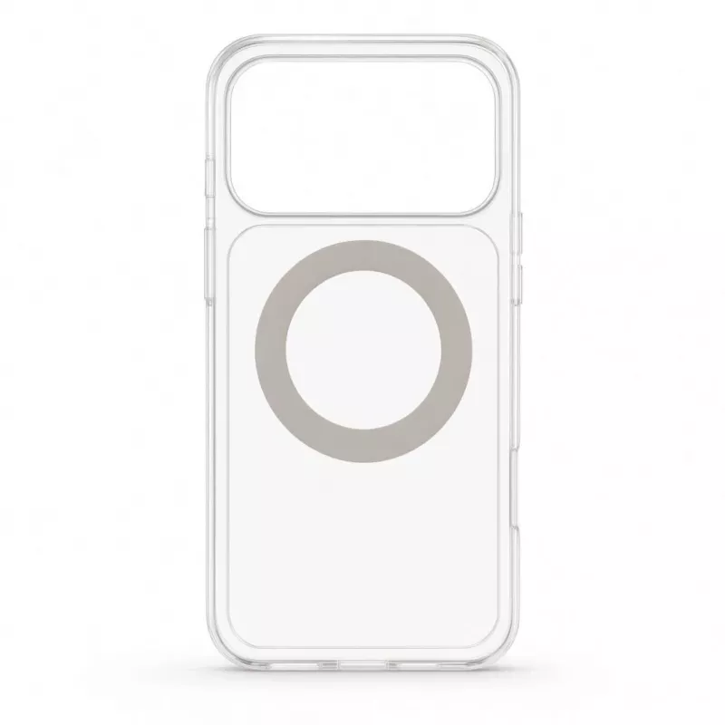 Evelatus Hybrid Case mit MagSafe und 360° Metall-Ständer für iPhone 17 Pro Max, Transparent