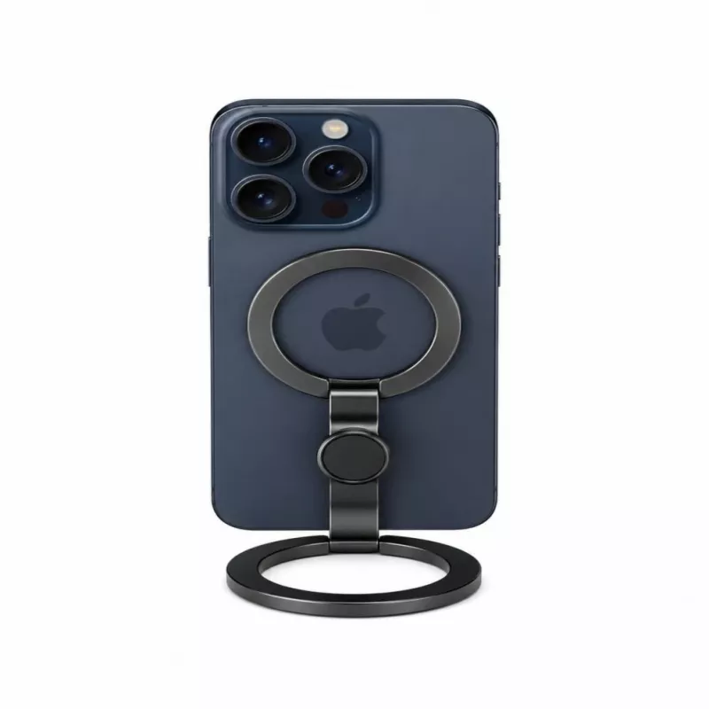 Evelatus Magnetischer Telefon-Metallringhalter Schwarz