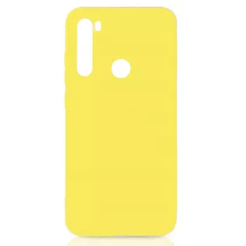 Evelatus Nano Silicone Case für Xiaomi Redmi Note 8 / Redmi Note 8 2021, Soft Touch TPU, Gelb