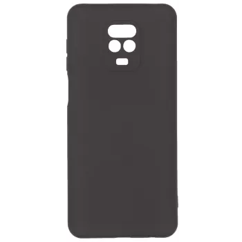 Evelatus Nano Silicone Soft Touch TPU Case für Xiaomi Redmi Note 9 Pro / Redmi Note 9S - Schwarz