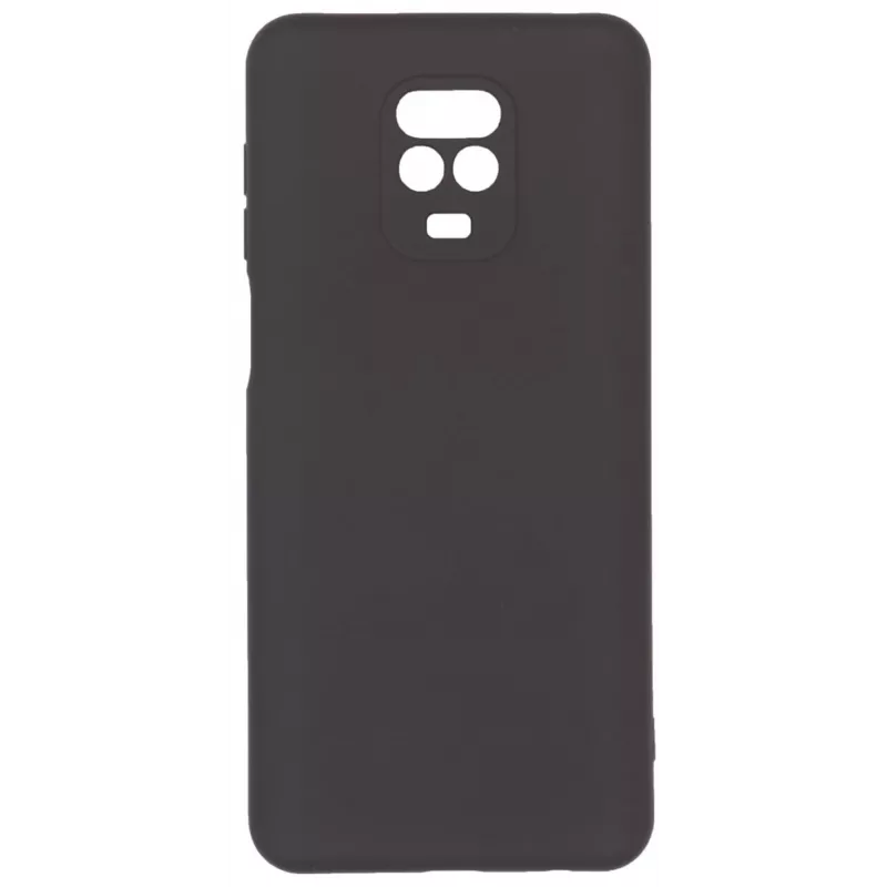 Evelatus Nano Silicone Soft Touch TPU Case für Xiaomi Redmi Note 9 Pro / Redmi Note 9S - Schwarz