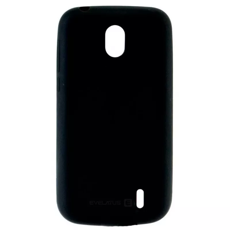 Evelatus Nokia 1 (2018) Silikonhülle Schwarz