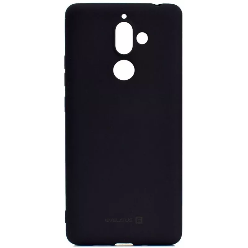 EVELATUS Nokia 7 Plus Nano Silicone Case Soft Touch TPU Schwarz