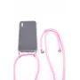 Evelatus Samsung A40 Hülle mit Band Pink Transparent
