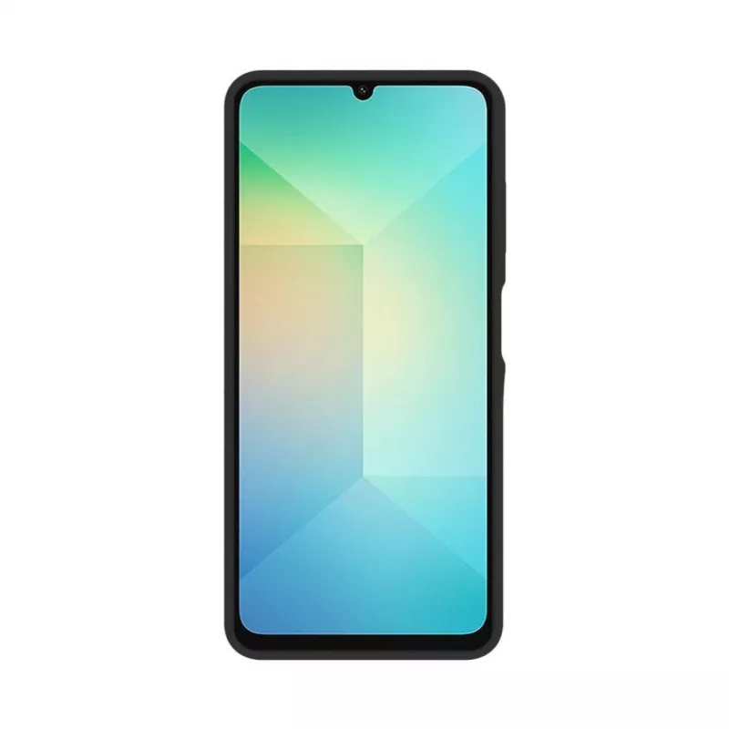 Evelatus Samsung Galaxy A06 5G Premium Magnetische Silikonhülle mit Soft-Touch-Oberfläche Schwarz
