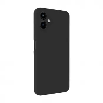 Evelatus Samsung Galaxy A06 5G Premium Magnetische Silikonhülle mit Soft-Touch-Oberfläche Schwarz
