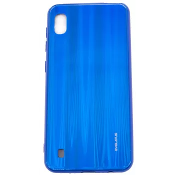 Evelatus Samsung Galaxy A10 Water Ripple Full Color Electroplating Tempered Glass Screen Protector Blau