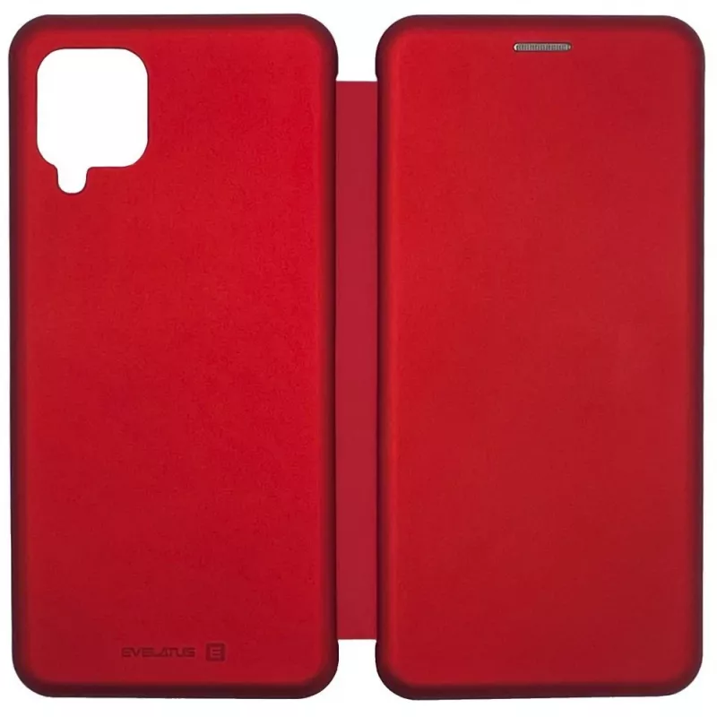 Evelatus Samsung Galaxy A12/M12 Buchhülle Rot