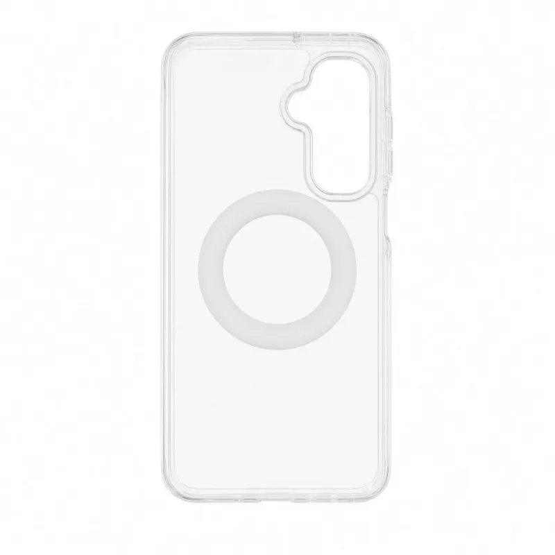 Evelatus Samsung Galaxy A17 4G / A17 5G Hybrid-Hülle mit MagSafe PC+TPU 360 Metallständer Transparent