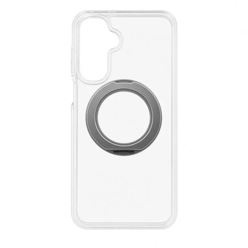 Evelatus Samsung Galaxy A17 4G / A17 5G Hybrid-Hülle mit MagSafe PC+TPU 360 Metallständer Transparent