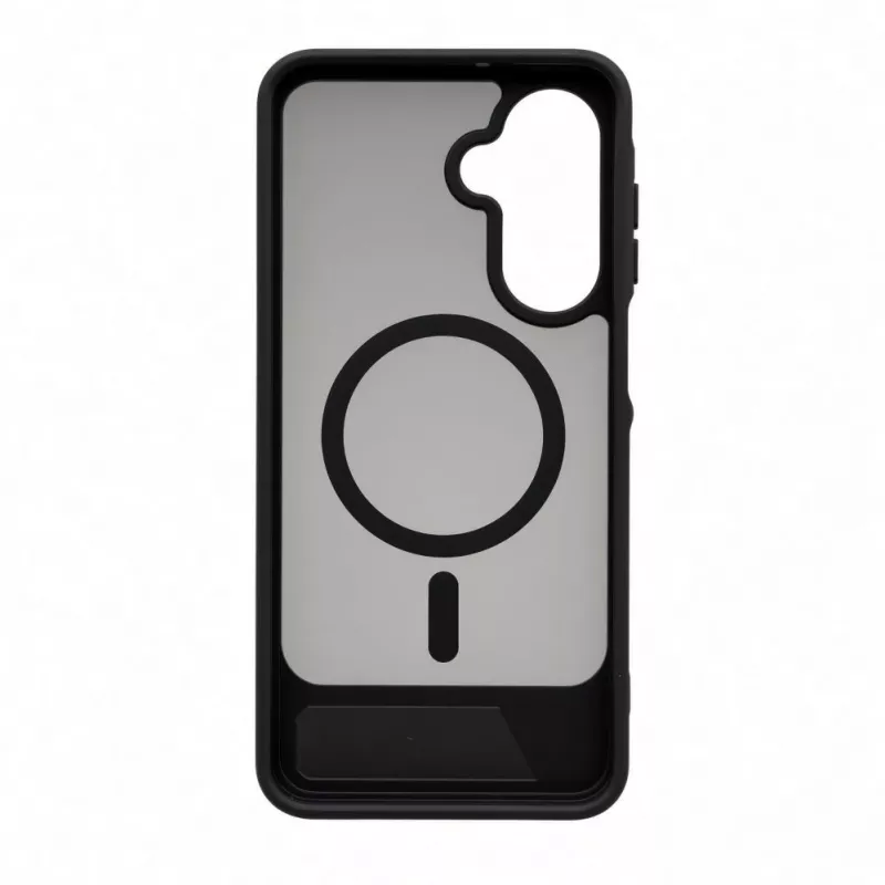 Evelatus Samsung Galaxy A17 4G / A17 5G Gummiertes MagSafe Case mit Standfuß Schwarz
