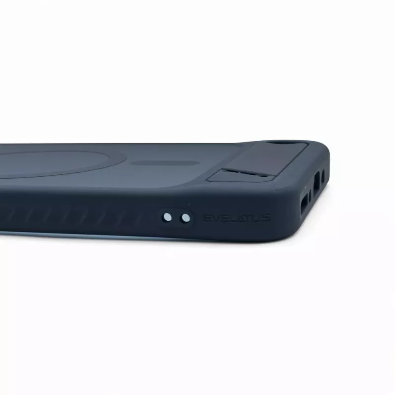 Evelatus Samsung Galaxy A17 4G / A17 5G Gummiertes MagSafe Case mit Standfuß Marineblau