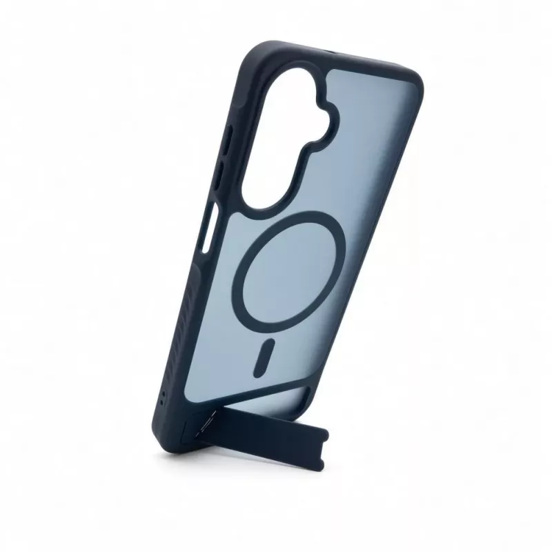 Evelatus Samsung Galaxy A17 4G / A17 5G Gummiertes MagSafe Case mit Standfuß Marineblau