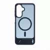 Evelatus Samsung Galaxy A17 4G / A17 5G Gummiertes MagSafe Case mit Standfuß Marineblau