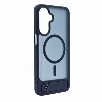 Evelatus Samsung Galaxy A17 4G / A17 5G Gummiertes MagSafe Case mit Standfuß Marineblau