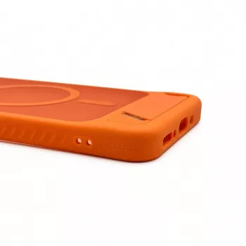 Evelatus Samsung Galaxy A17 4G / A17 5G Gummiertes MagSafe Case mit Standfuß Orange