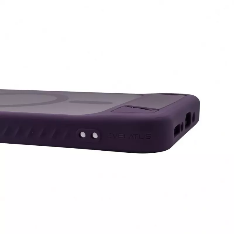 Evelatus Samsung Galaxy A17 4G / A17 5G Gummiertes MagSafe Case mit Standfuß Lila