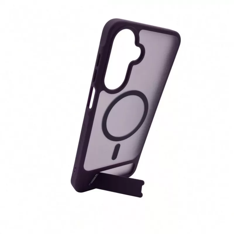 Evelatus Samsung Galaxy A17 4G / A17 5G Gummiertes MagSafe Case mit Standfuß Lila