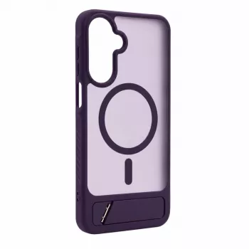 Evelatus Samsung Galaxy A17 4G / A17 5G Gummiertes MagSafe Case mit Standfuß Lila