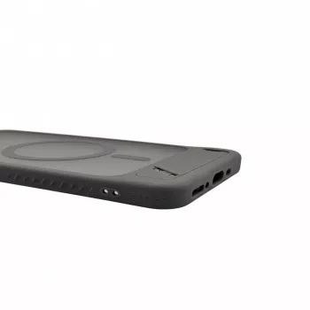 Evelatus Samsung Galaxy A17 4G / A17 5G Gummiertes MagSafe Case mit Standfuß Rauchgrau