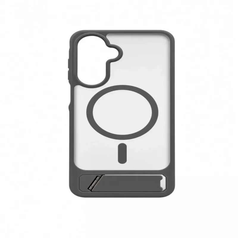 Evelatus Samsung Galaxy A17 4G / A17 5G Gummiertes MagSafe Case mit Standfuß Rauchgrau