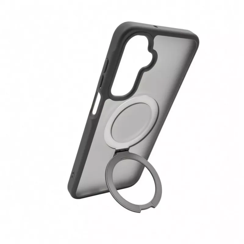 Evelatus Samsung Galaxy A17 4G / A17 5G Schutzhülle mit MagSafe & Standfuß, Matt Ring Rauchgrau