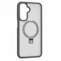 Evelatus Samsung Galaxy A17 4G / A17 5G Schutzhülle mit MagSafe & Standfuß, Matt Ring Rauchgrau