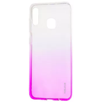 Evelatus Samsung Galaxy A20e Gradient TPU Hülle Rosarot
