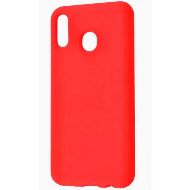 Evelatus Samsung Galaxy A20e Nano Silicone Case Soft Touch TPU Red