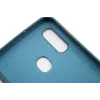 Evelatus Samsung Galaxy A20e Soft-Touch-Silikonhülle mit Trageriemen Blau