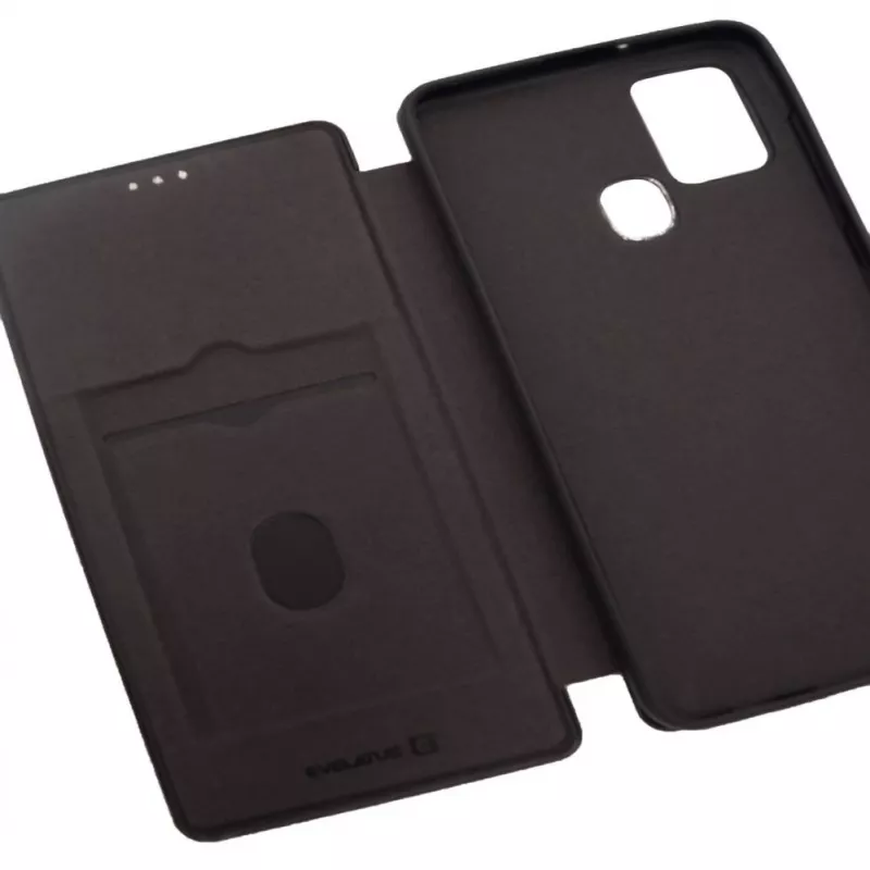 Evelatus Samsung Galaxy A21s Buchhülle Schwarz