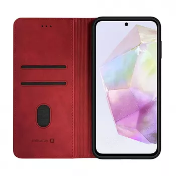 Evelatus Samsung Galaxy A35 Buchhülle Folio Rot