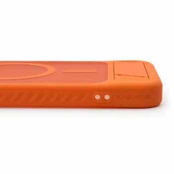 Evelatus Samsung Galaxy A37 / A36 Gummiertes MagSafe Case mit Standfuß Orange