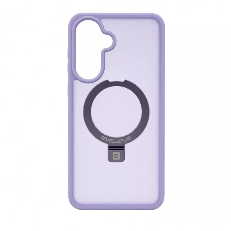 Evelatus Samsung Galaxy A37 / A36 Shield Case mit MagSafe & Ständer Matt Ring Lavendel Lila