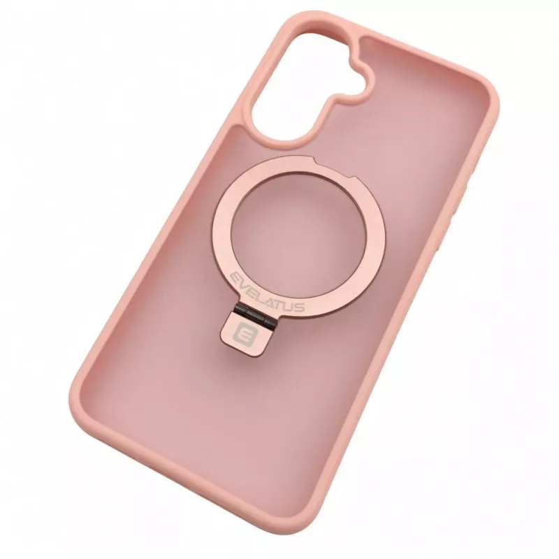 Evelatus Samsung Galaxy A37 / A36 Shield Case mit MagSafe & Ständer, Matt, Hellrosa