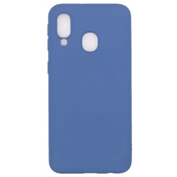 Evelatus Samsung Galaxy A40 Nano Silikon Hülle Soft Touch TPU Dunkelblau
