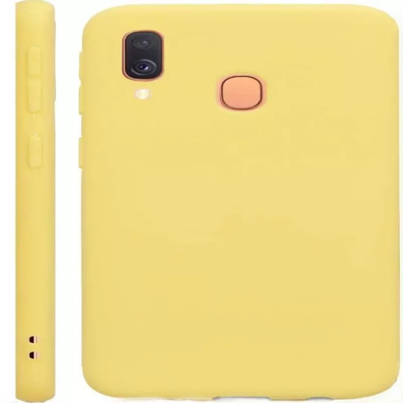 Evelatus Samsung Galaxy A40 Nano Silicone Case Soft Touch TPU Gelb