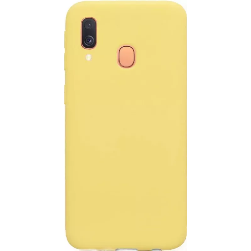 Evelatus Samsung Galaxy A40 Nano Silicone Case Soft Touch TPU Gelb