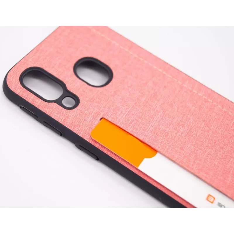 Evelatus Samsung Galaxy A40 Silikon-Rückseitenhülle Pink