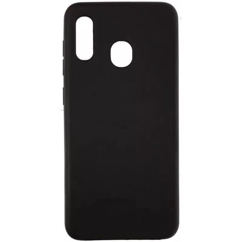 Evelatus Samsung Galaxy A40 Silikonhülle Schwarz