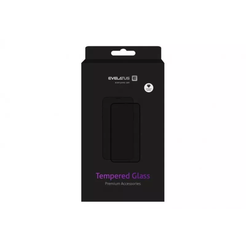 Evelatus Samsung Galaxy A41 2.5D Full Cover Japan Glue Panzerglas Displayschutz Anti-Statik